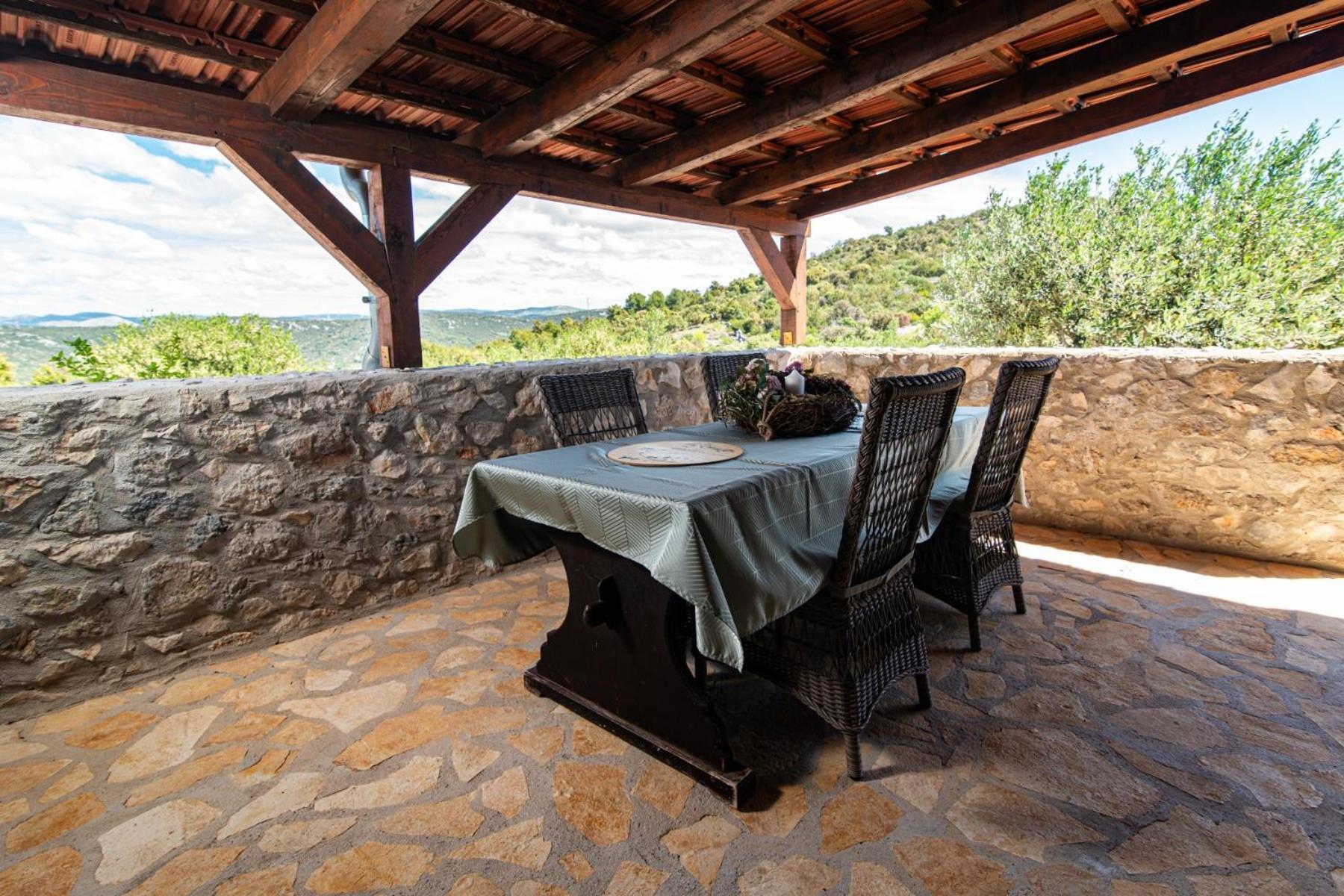 Private Cottage In Olive Grove With Heated Pool Vinisce ภายนอก รูปภาพ